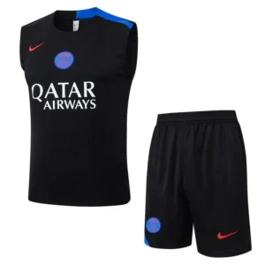 DEBARDEUR SHORT PSG 2025 2026 NOIR FONCÉ