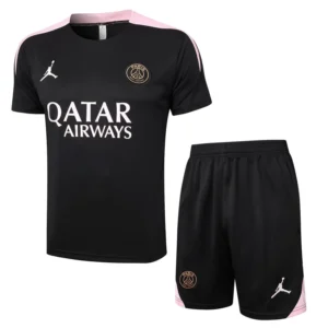 Ensemble Maillot Short Psg 2024 2025 Noir Rose