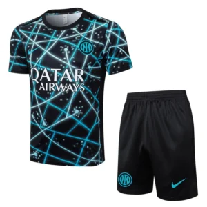 ENSEMBLE MAILLOT SHORT PSG 2025 2026 NOIR BLEU CIEL