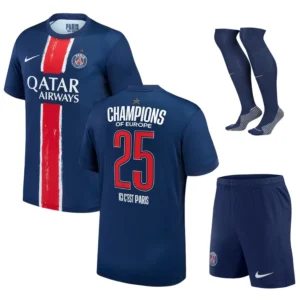 MAILLOT KIT ENFANT PSG CHAMPIONS D’EUROPE 2025 1 ETOILE