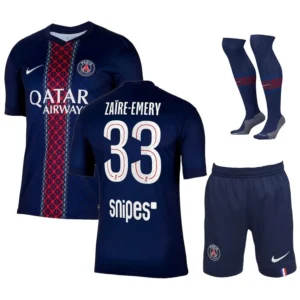 MAILLOT KIT ENFANT PSG DOMICILE 2025 2026 ZAIRE EMERY