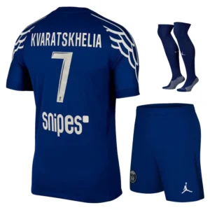 MAILLOT KIT ENFANT PSG FOURTH 2024 2025 KVARATSKHELIA
