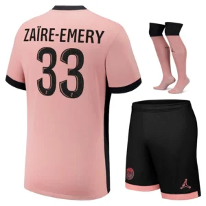 MAILLOT KIT ENFANT PSG THIRD 2024 2025 ZAIRE EMERY