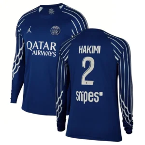 MAILLOT PSG FOURTH 2024 2025 MANCHES LONGUES HAKIMI