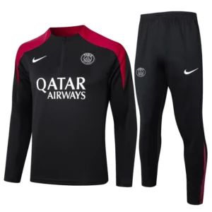 Survetement Psg Training 2024 2025 Noir Rouge