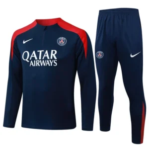 Survetement Psg Training 2025 2026 Bleu Rouge