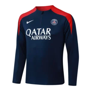 Survetement Psg Training 2025 2026 Bleu Rouge